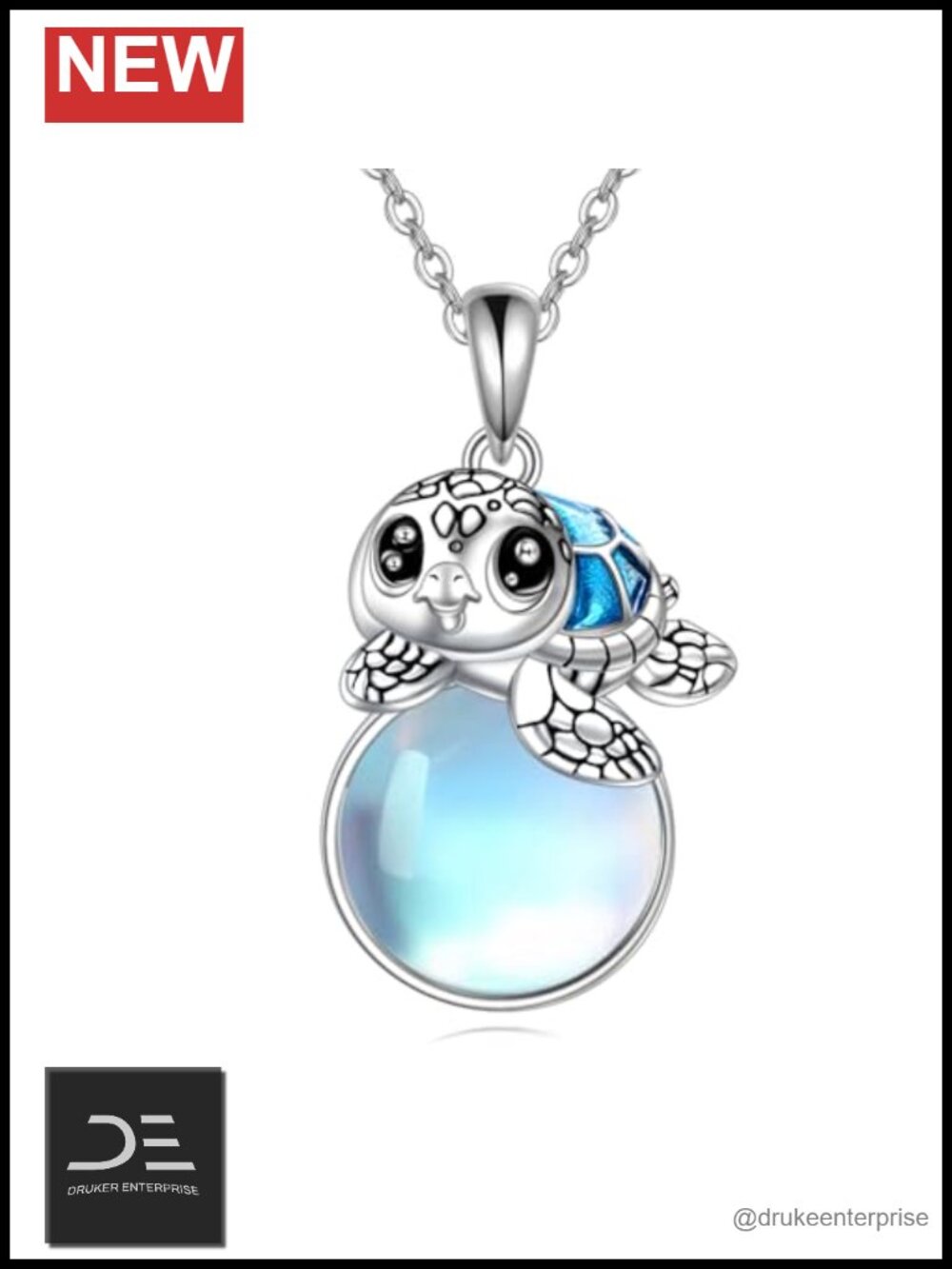 Bee Moonstone Pendant Necklace 925 Sterling Silver Jewelry Gift Women